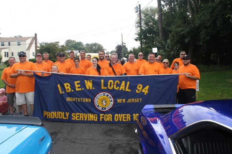 Local 94 members in a South Plainfield Labor Day parade